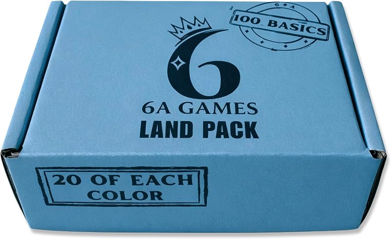 MTG 100 Land Pack: 20 of Each Basic Color - Compatible with Magic