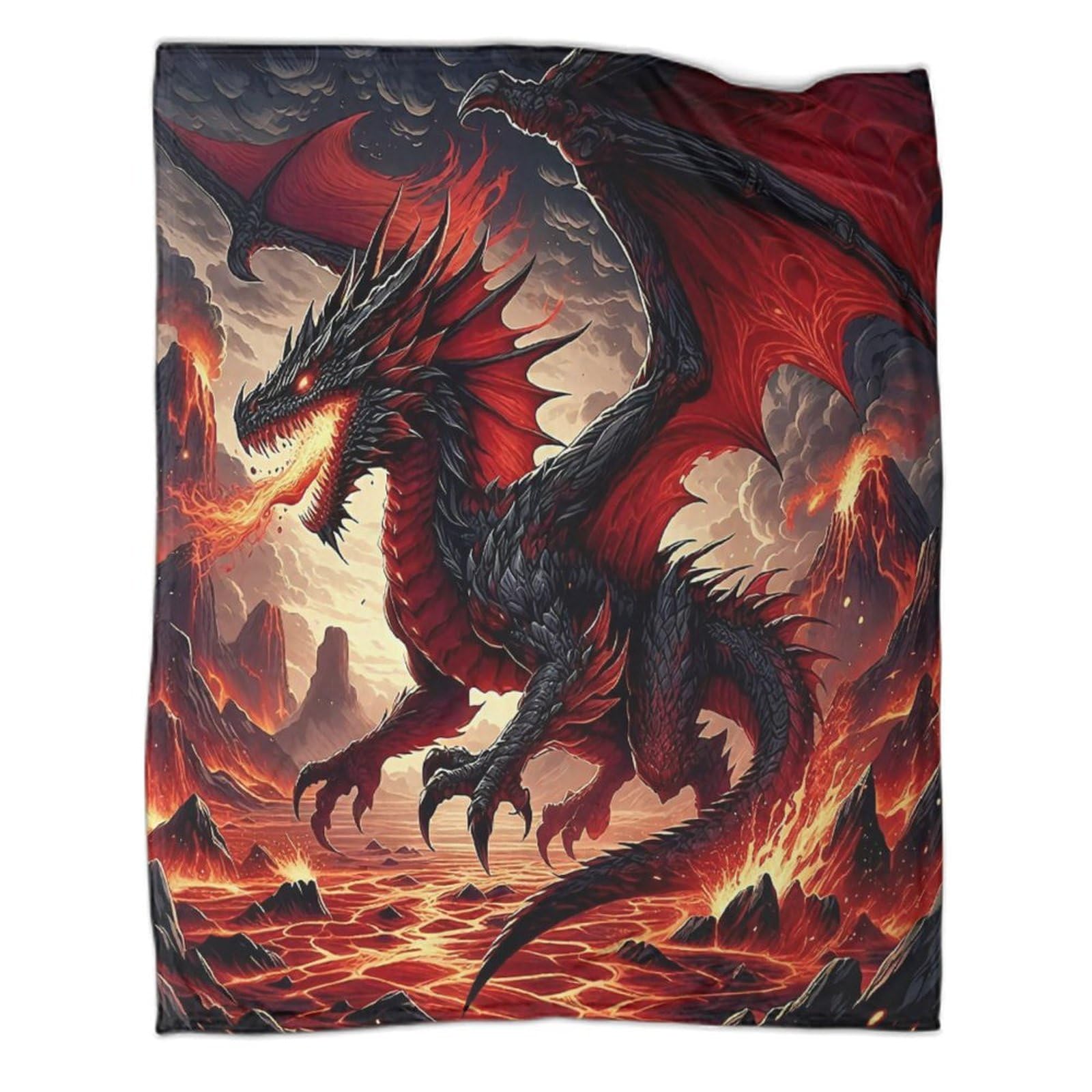 Couverture voyage et camping ptérosaure en flanelle 3D légère et chaude pour enfant
