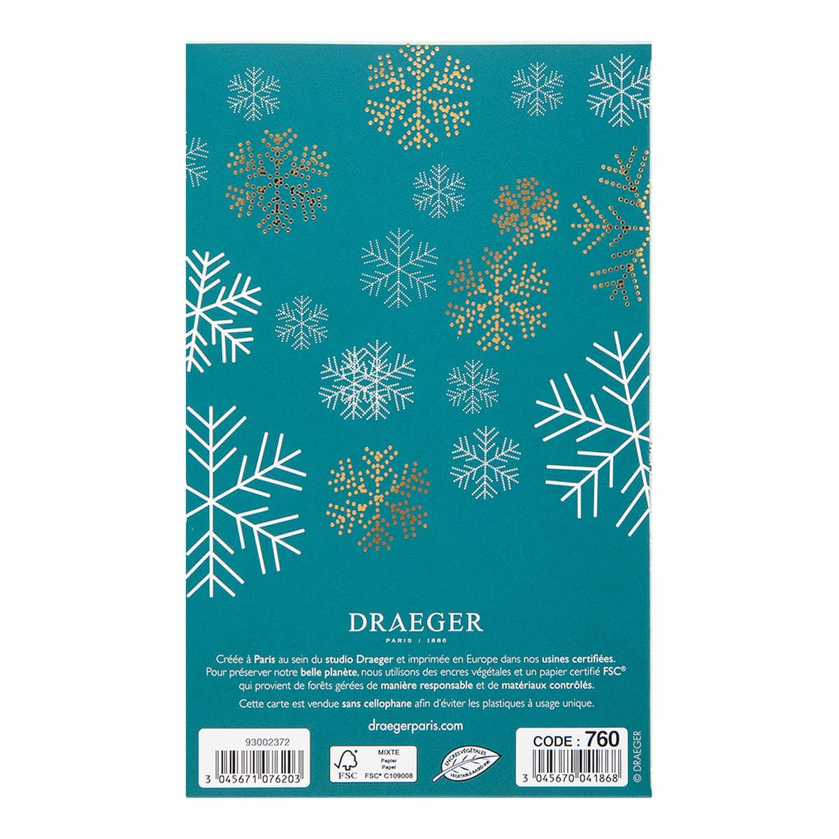 DRAEGER Paris Greeting Card A Belle Surprise, Green - Image 3