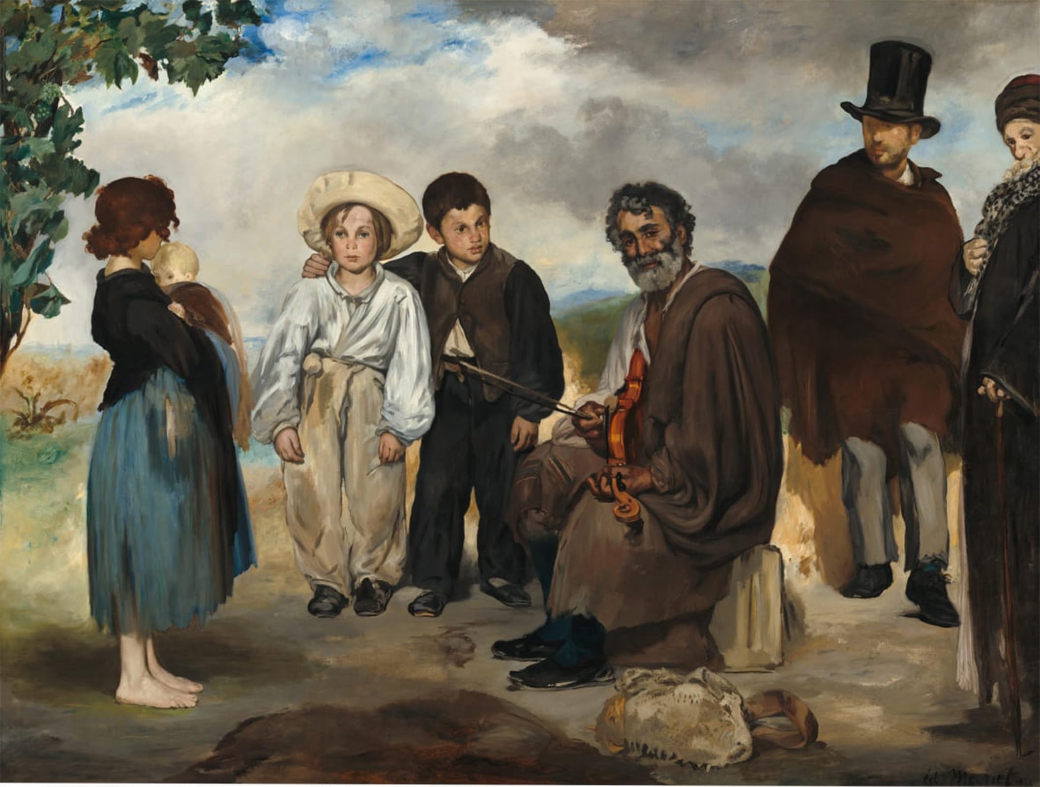 POSTERIIk Vintage Print Pop Art Landscape Artwork the Old Musician by Edouard Manet Art Prints for Office Home Decor 60x90cm