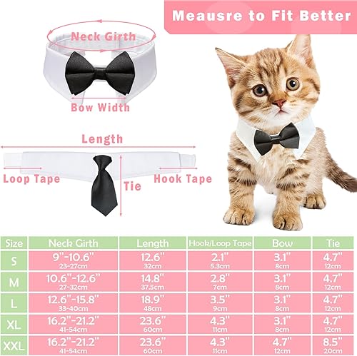 Miniatura 2 de KOOLMOX - Corbata de perro formal para perro corbata de esmoquin grande y negro para perro grande Navidad cumpleaños vacaciones boda vacaciones San