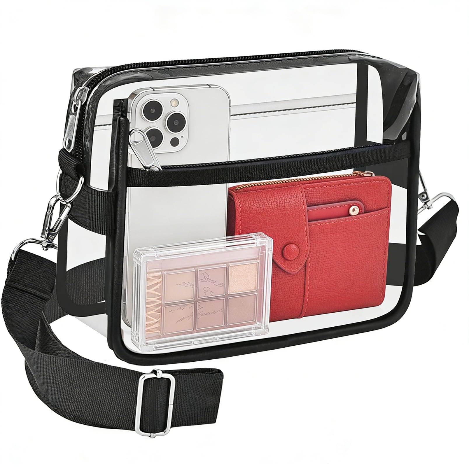 Busiuw Clear Bag Stadium Approved for Stadium Events Small Mini Women Sports Fan handbags& Purse