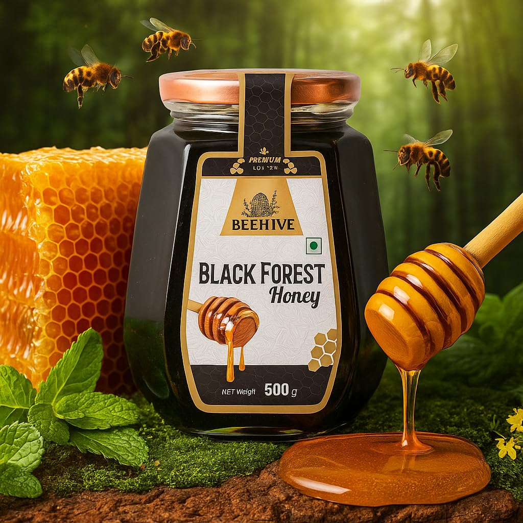 Black Forest Honey 500g | Pure & Natural Energy Booster | Packed with Nutrients for Gym Enthusiasts | 320 Calories per 100g