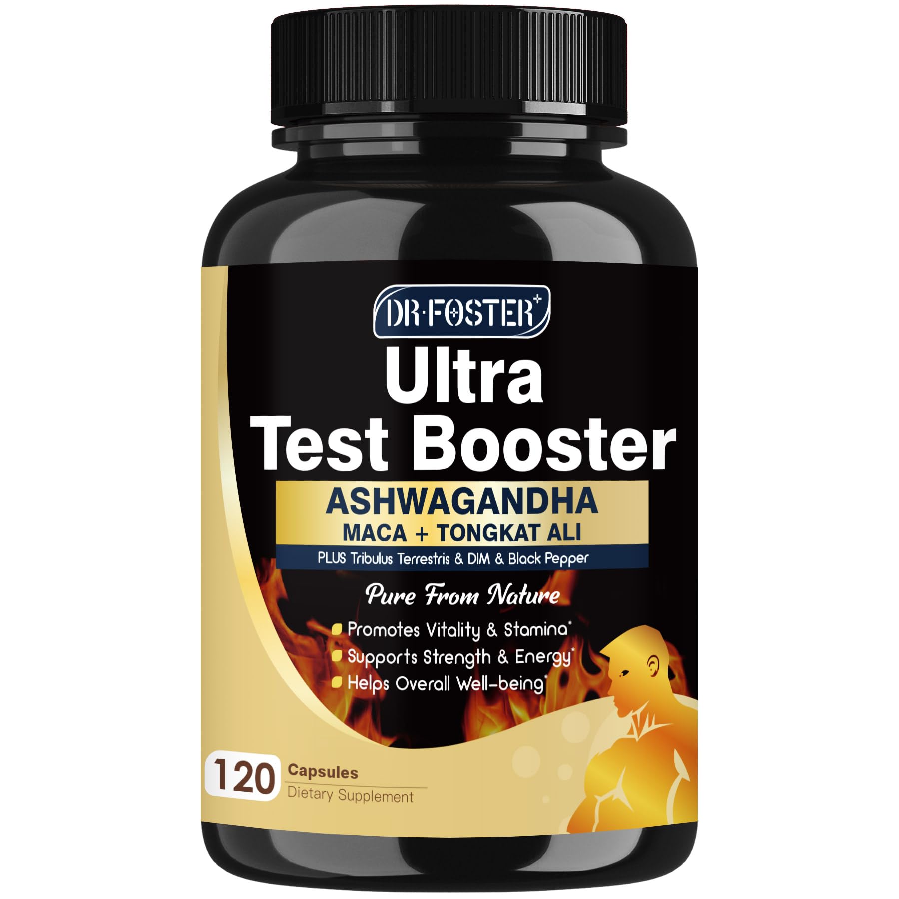 Testosterone Booster for Men, Ultra Testosterone Formula, 120 CT