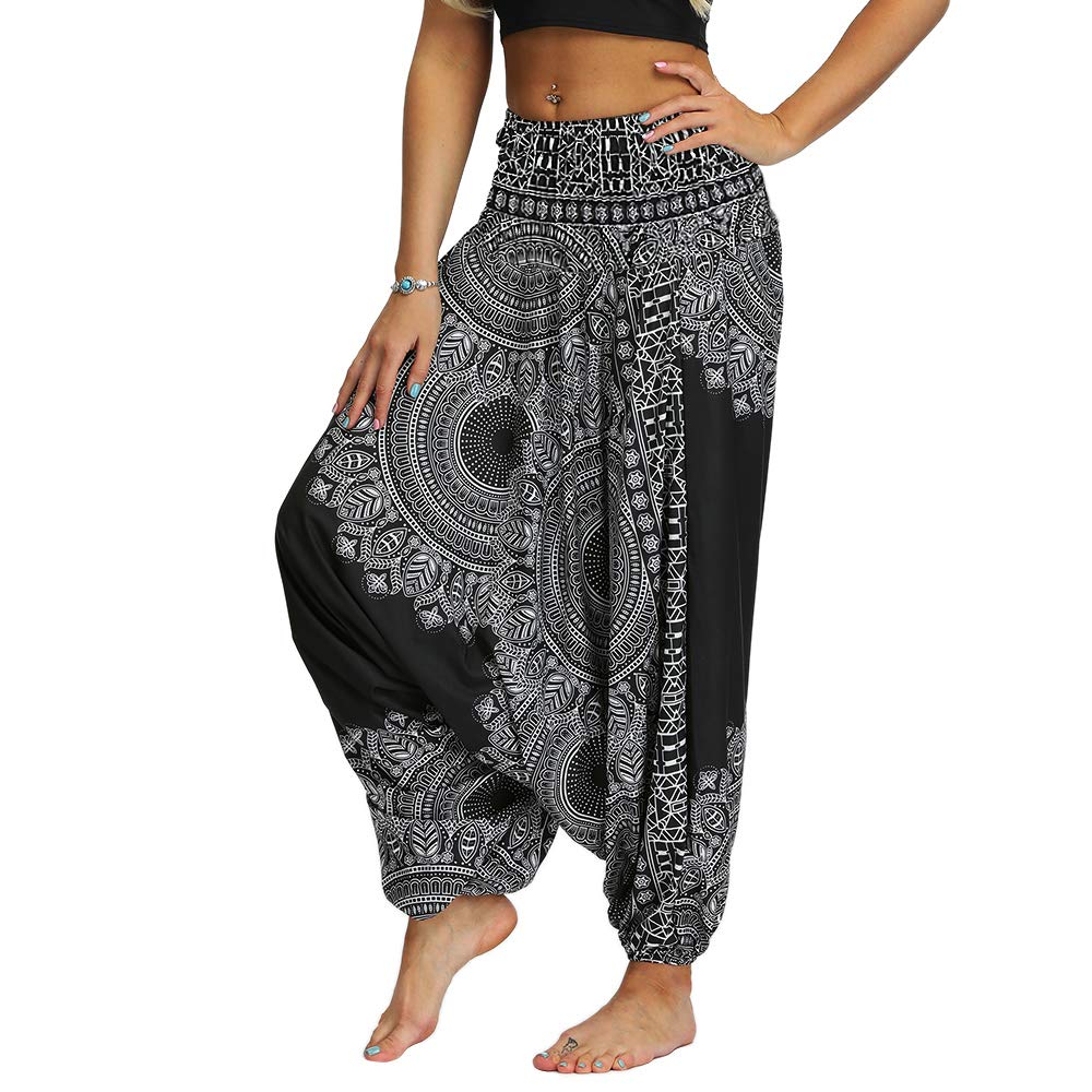 Nuofengkudu Donna Pantaloni Cavallo Basso alla Turca Yoga Pants