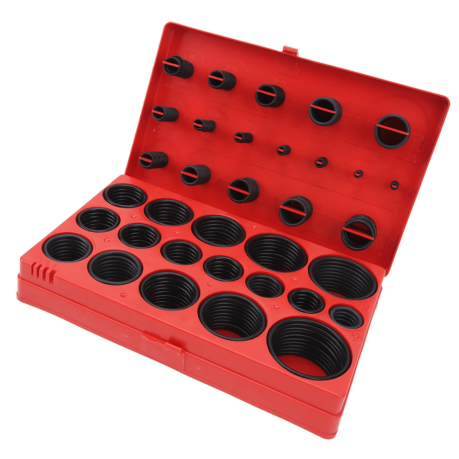 Kit de caucho nitrilo junta arandelas junta tórica Kit surtido de arandelas junta tórica caucho nitrilo métrico, 419 piezas, 3 mm-50 mm