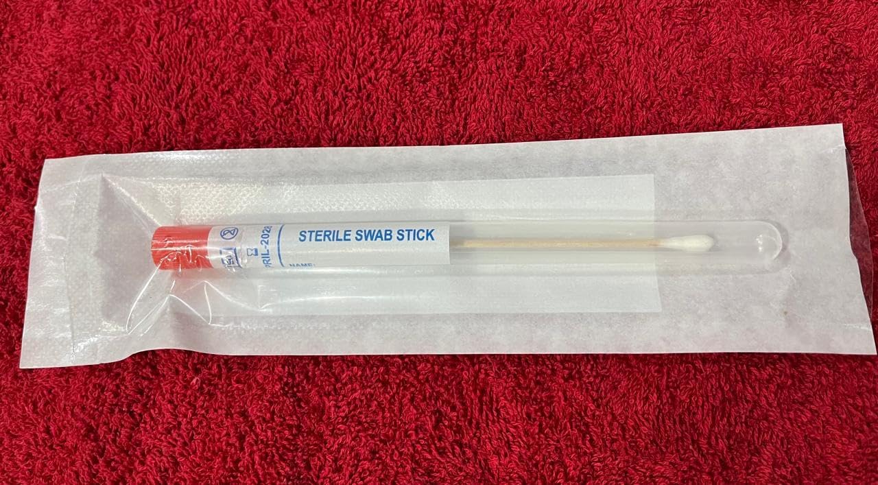 7-Inch Sterile Cotton Tipped Applicators – Long Cotton Swabs with Wooden Shaft, Medical-Grade Swab Sticks (Pack of 50) – Soft, Absorbent, and Safe for Medical, Personal, and Cosmetic Use