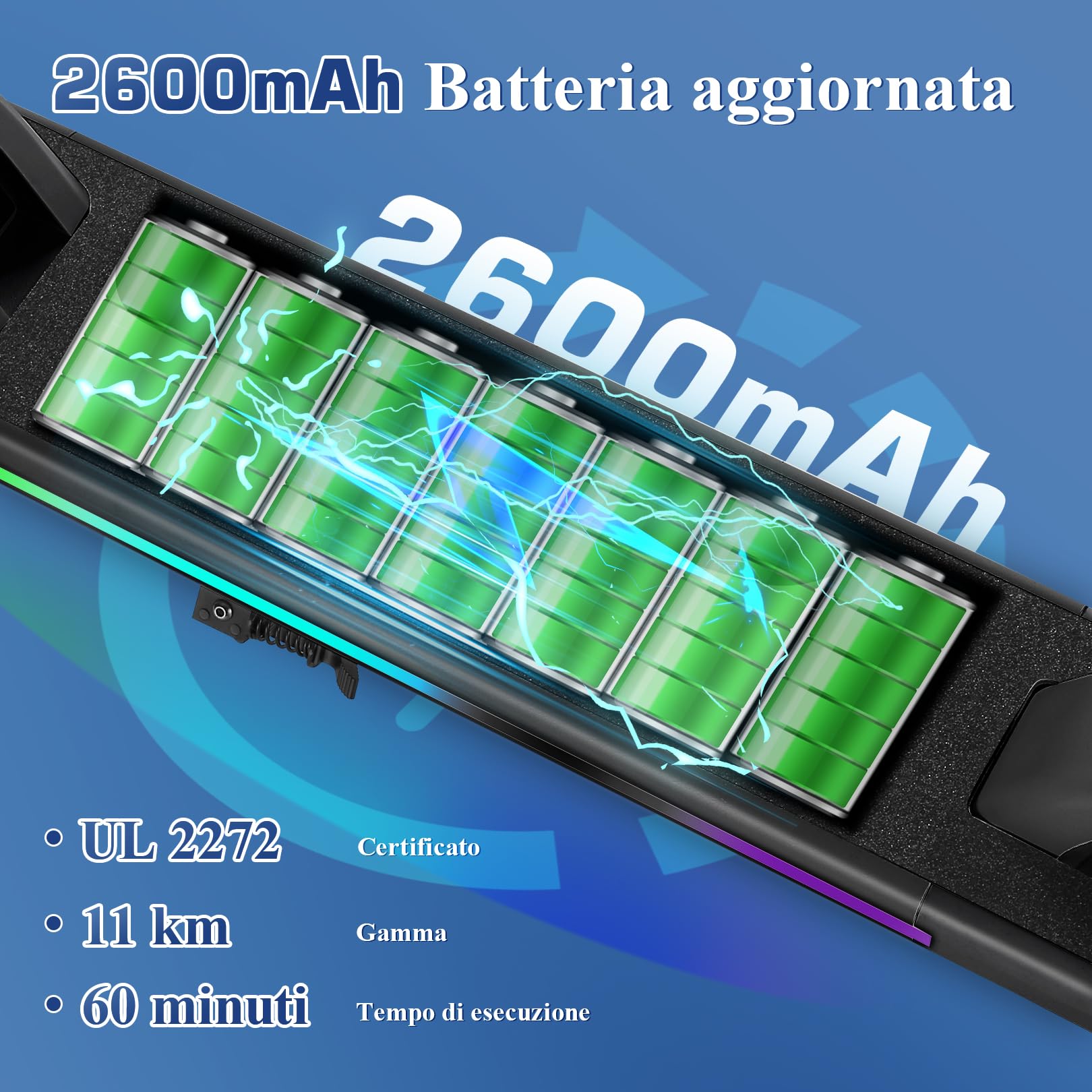 Caroma Monopattino elettrico per Bambini dai 8 ai 12 anni, Motore da 150W, 17 km/h, 80 Minuti di Autonomia, Velocità E altezza Regolabili, Luci Colorate, Display a LED, Ragazzi