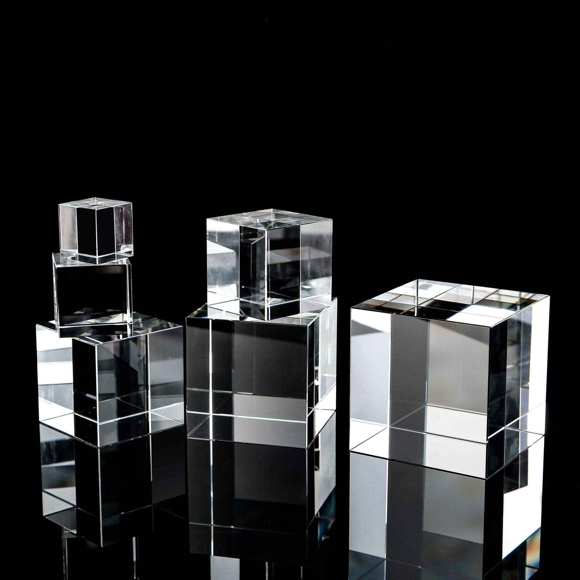 Cristal 50MM K9 Verre lentille Cube Transparent Optique Photographie Affichage Prisme Cristal x-Cube prismes décoration de la Maison Cadeau Ornement