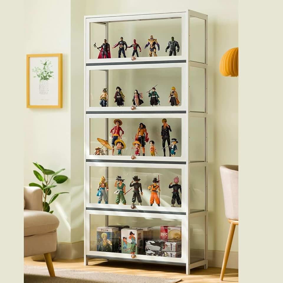 Vitrine Para Colecionáveis,vitrine De Madeira,vitrine De Acrílico,vitrine De Coleção De Acrílico,vitrine De Acrílico Multifuncional à Prova De Poeira,vitrine Tra, B, 2-floor-60cm