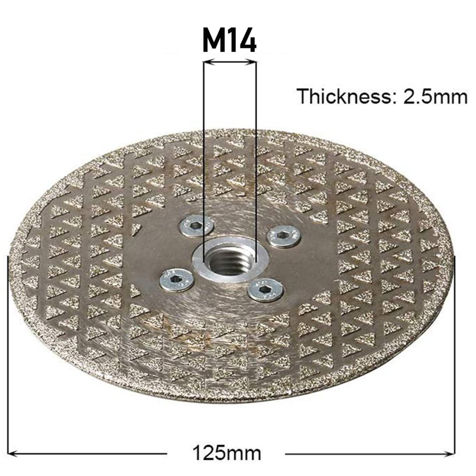 1pc Disco di Taglio A Secco Sottile Diamante Smerigliatrice Mola 115-125Mm Gres Porcellanato Parola Chiave Diamante Lucidatura Disco Granito Marmo 16Mm,125 mm