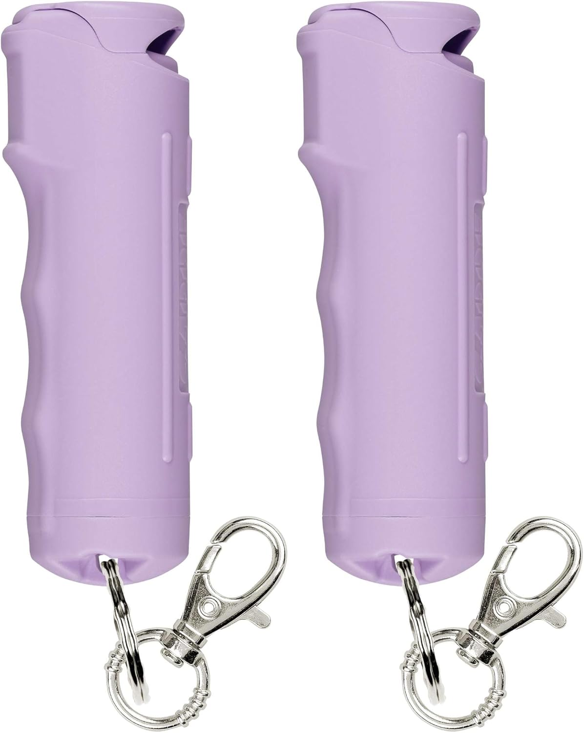 SABRE Pepper Spray with Fast Flip Top Safety & Snap‑Clip Keychain for Self Defense - Maximum Police Strength OC with UV Marking Dye,Finger Grip, 10‑Sec. Spray, 14ft Range, Made in USA