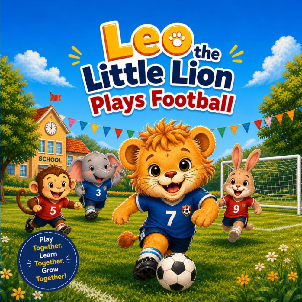 Leo the Little Lion Plays Football: A Fun Story About Friendship, Teamwork, and Trying New Things