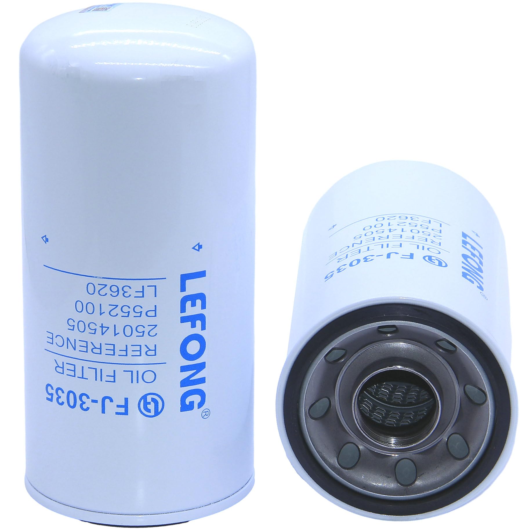 LEFONG FJ-3035 Oil Filter Replace 23530573, B495, LF3620, P552100, 51971, DBL3998, 23518480 Compatible With Detroit Diesel Series 50, Series 55,