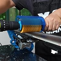 Vista 6 de XCMAN Kit de cepillos de esquí Roto cepillo mango eje con los 3 cepillos: nailon, caballo, latón/corcho