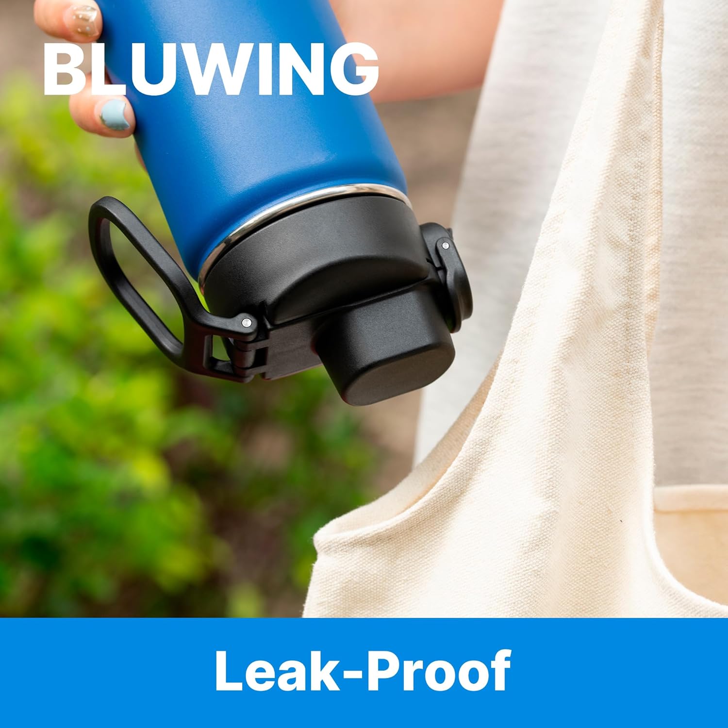 Auto Spout Lid for Hydro Flask Wide Mouth 12-64 oz, Replacement Lid for Hydroflask, Thermoflask, koodee, Iron Flask Wide Mouth Water Bottle