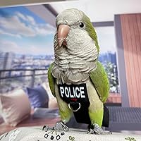 Vista 4 de Arnés de pañales para pájaros, traje de vuelo de loro con correa para loro, ropa voladora de pájaros con cuerda y asa para entrenamiento