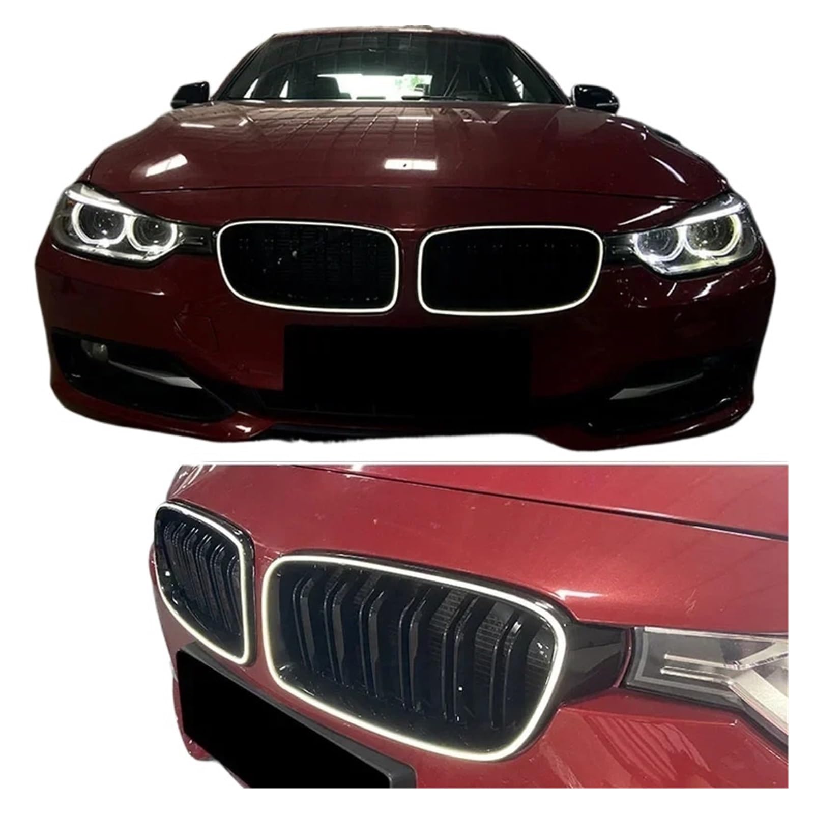新品　 F30 LEDグリル3色 BMW F30 F31 F34 3シリーズ Mカラー LED グリル フロント 3色
