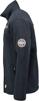 Veste Hiver Chaude Homme à Capuche Doublée Polaire Veste Zippee Epaisse Grande Taille Couleur