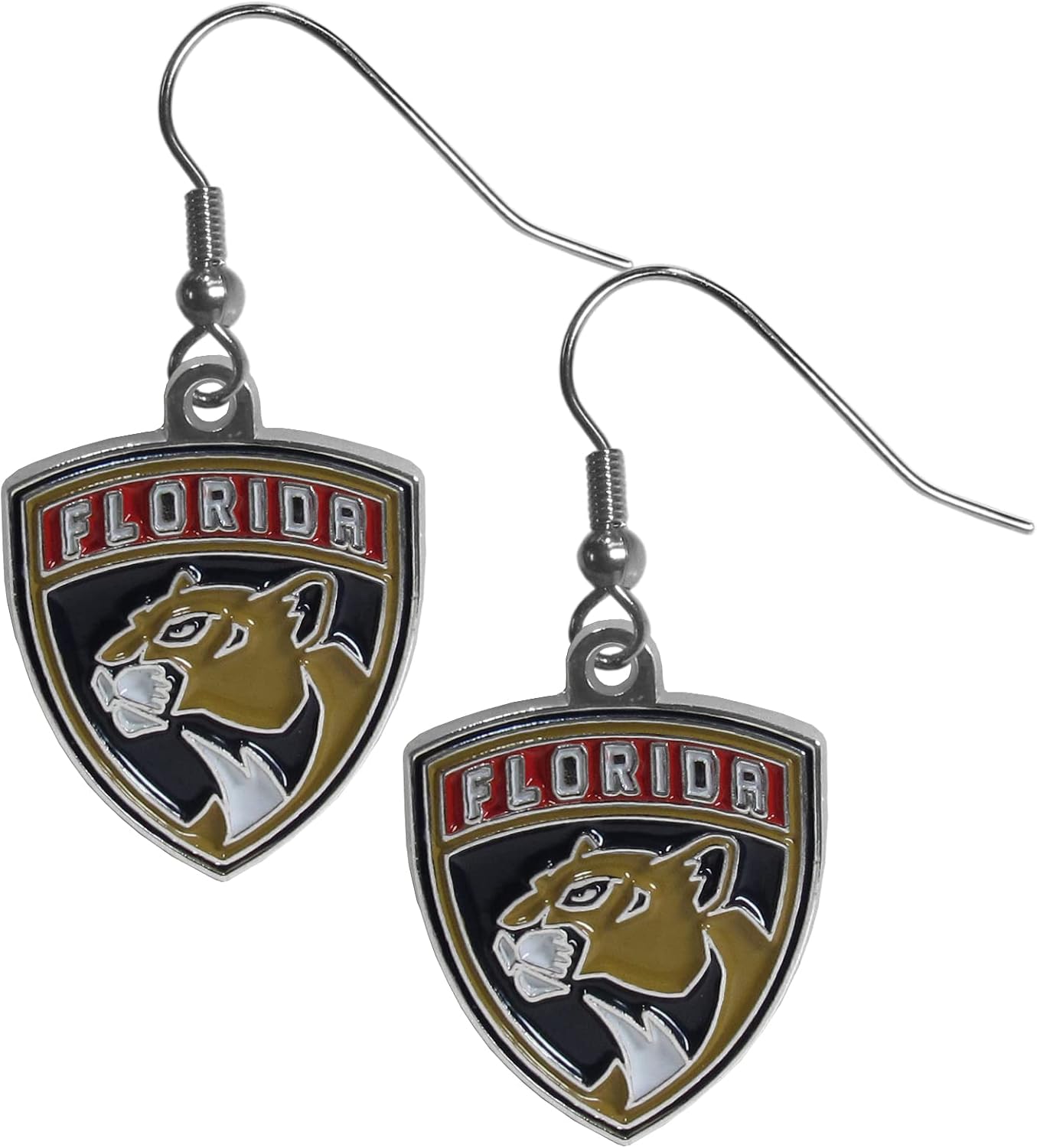 NHL Siskiyou Sports Womens Colorado Avalanche Chrome Dangle Earrings One Size Team Colors : Sports & Outdoors