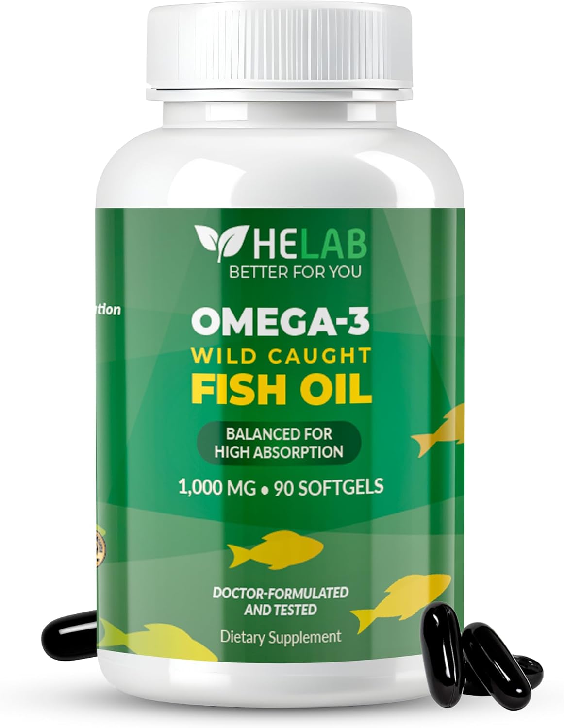 Omega 3 Fish Oil Supplementt (90 Count) Wild...