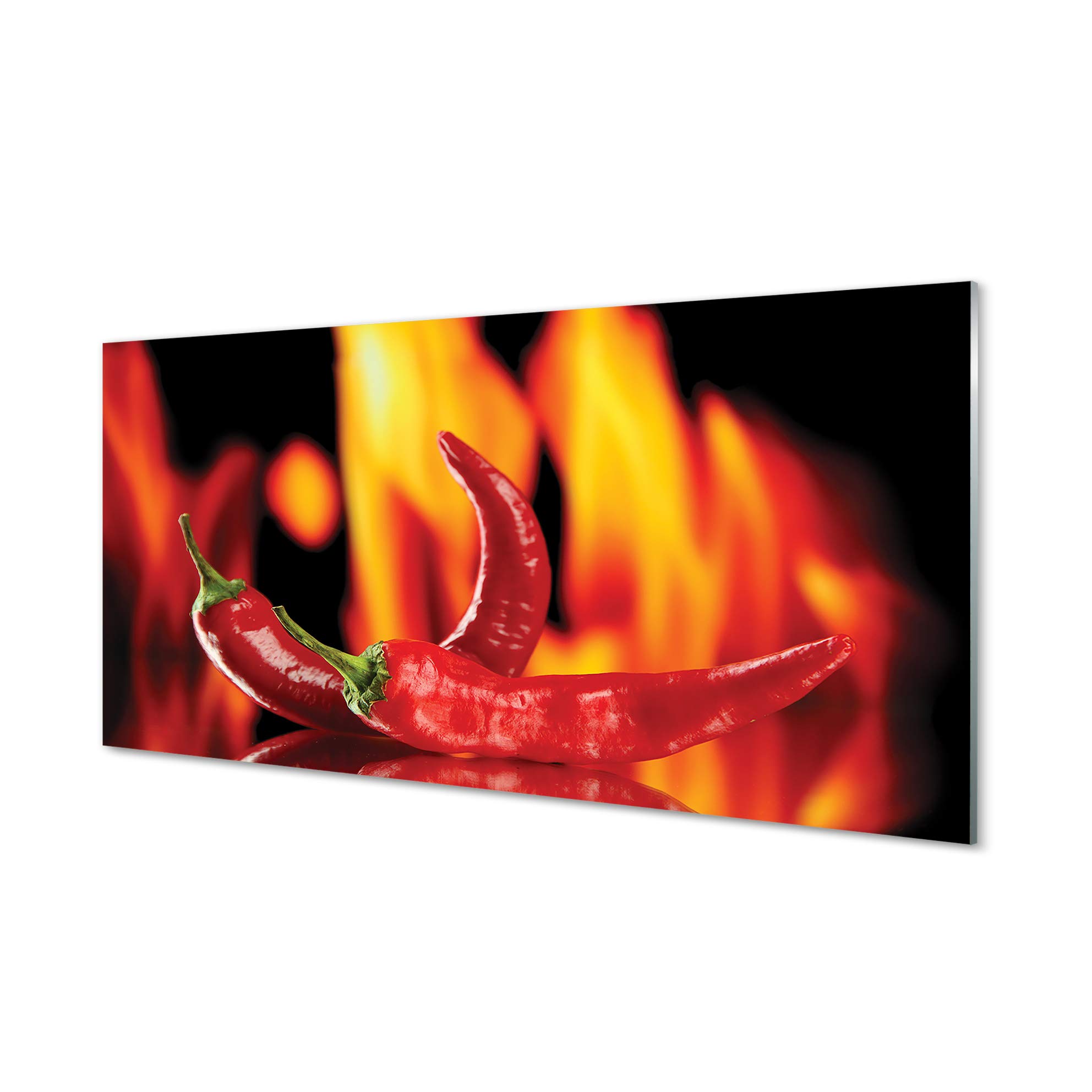 Tulup Rückwand Küchenrückwand Wand 120x60cm Gehärtetem Glas Gemüse Dekorativ Küche - Blumenkohl Kiwi Gurke