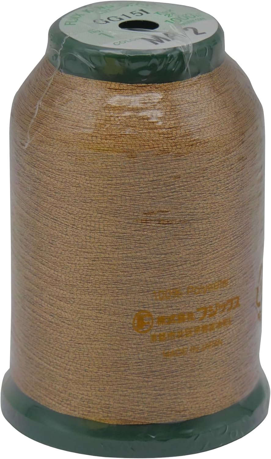 FUJIX King Star Sewing Machine Embroidery Thread No. 0.1 (1 Piece) / 1000 m COL. MA2 80% Polyester Unclassified Fiber (Washi Paper) 20%