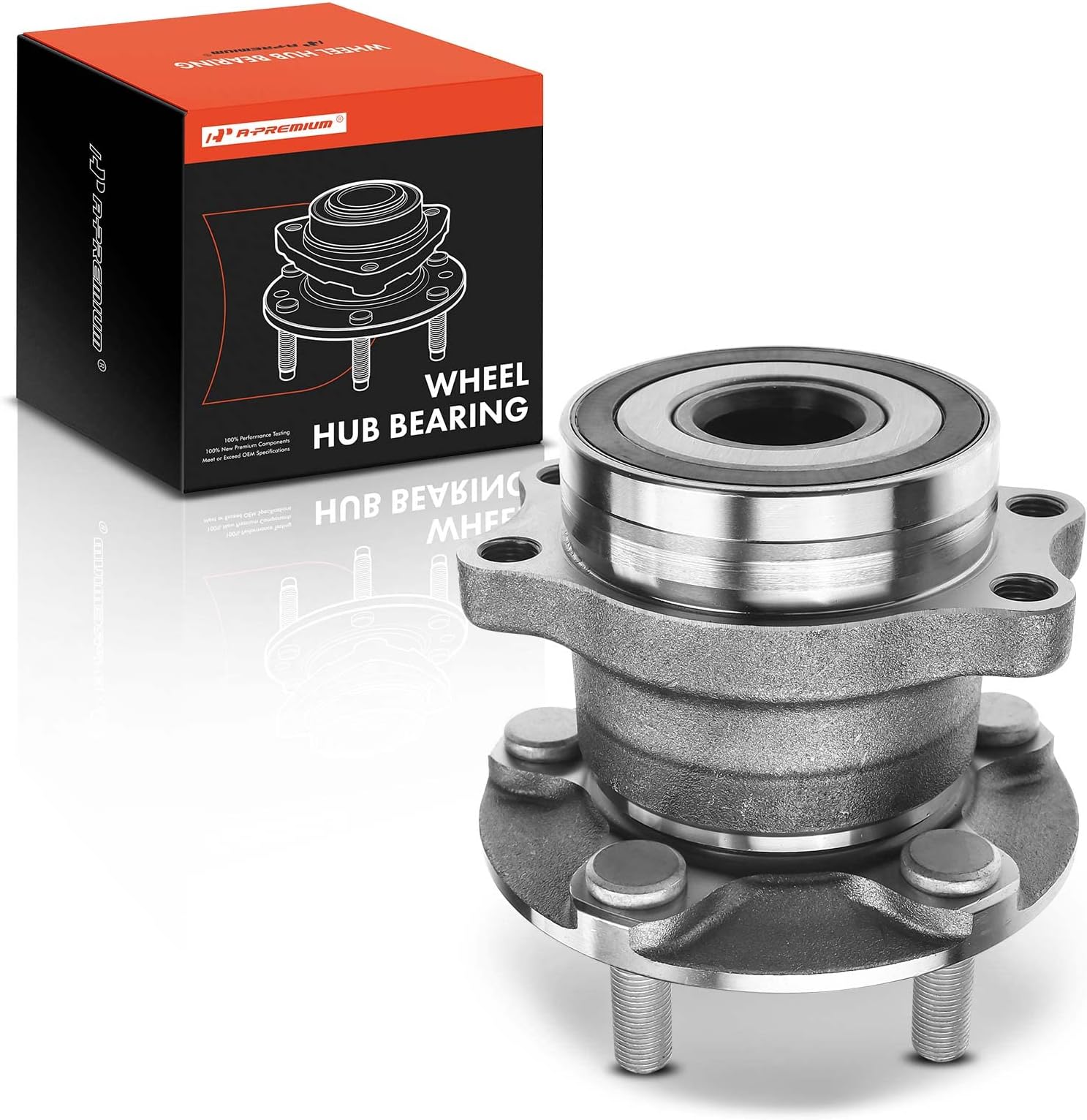 A-Premium Rear Wheel Bearing and Hub Assembly with 5-Lug Compatible with Subaru Forester 2014-2018, Impreza 2012-2021, Crosstrek 2016-2021, XV Crosstrek 2013-2015