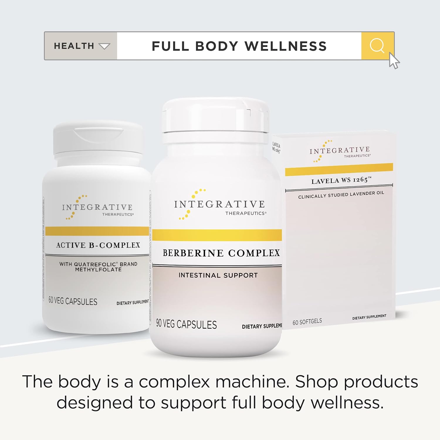 Integrative Therapeutics - Berberine Complex - Berberine Supplement with Oregon Grape and Goldenseal Root Extract - Vegan Supplement - 90 Capsules
