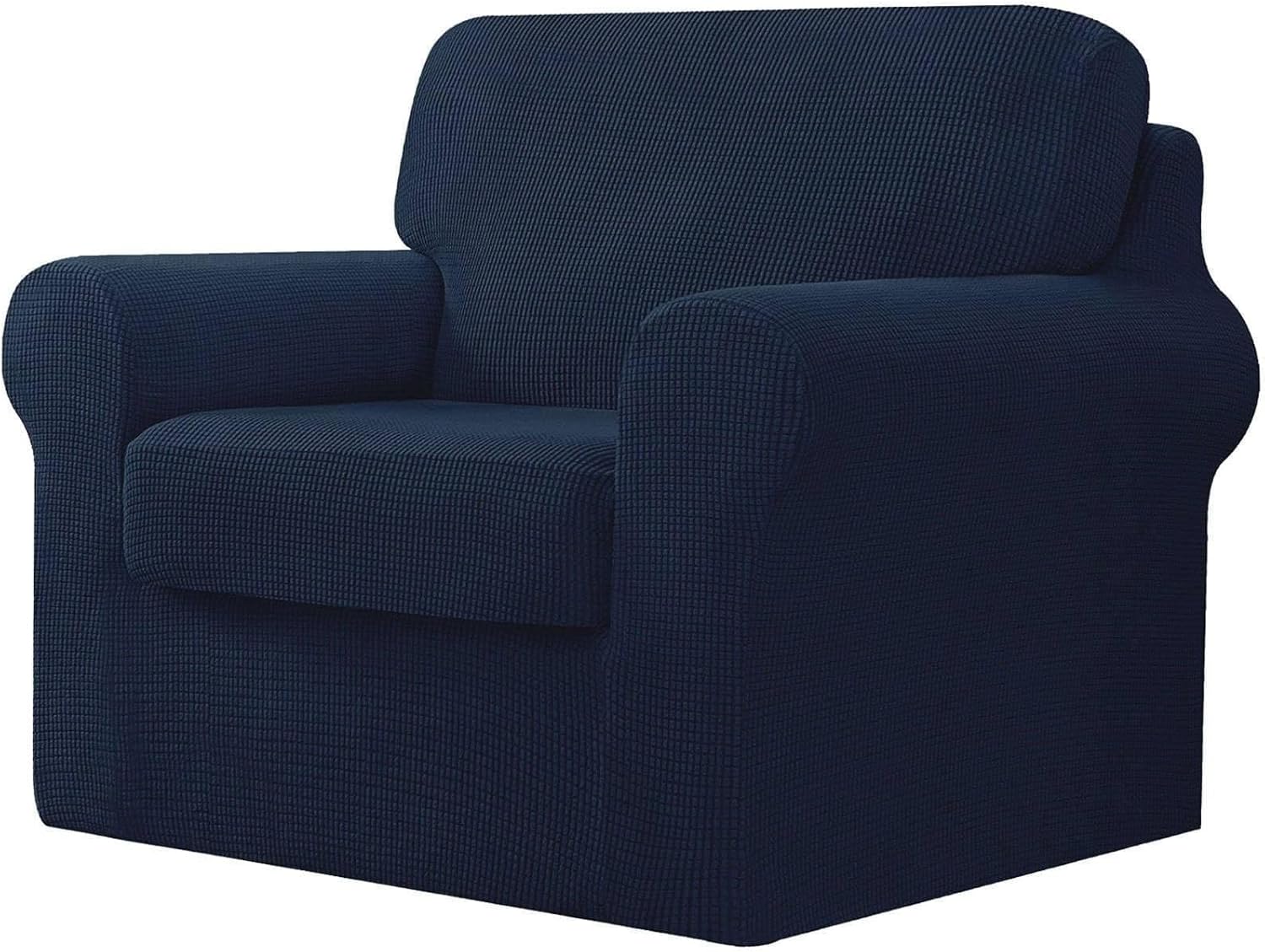 Konsilsa Cushion Couch Cover Stretch Spandex Sofa Slipcover Separate Seat & Backrest Covers Elasticated Bottom Living Room Furniture(S,Small)