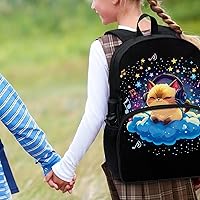 Vista 161 de American Flag Fire Galaxy Pattern Kids Backpack for Boys Girls Elementary Students Bookbag Middle School Bag Lightweight Children Travel Bag