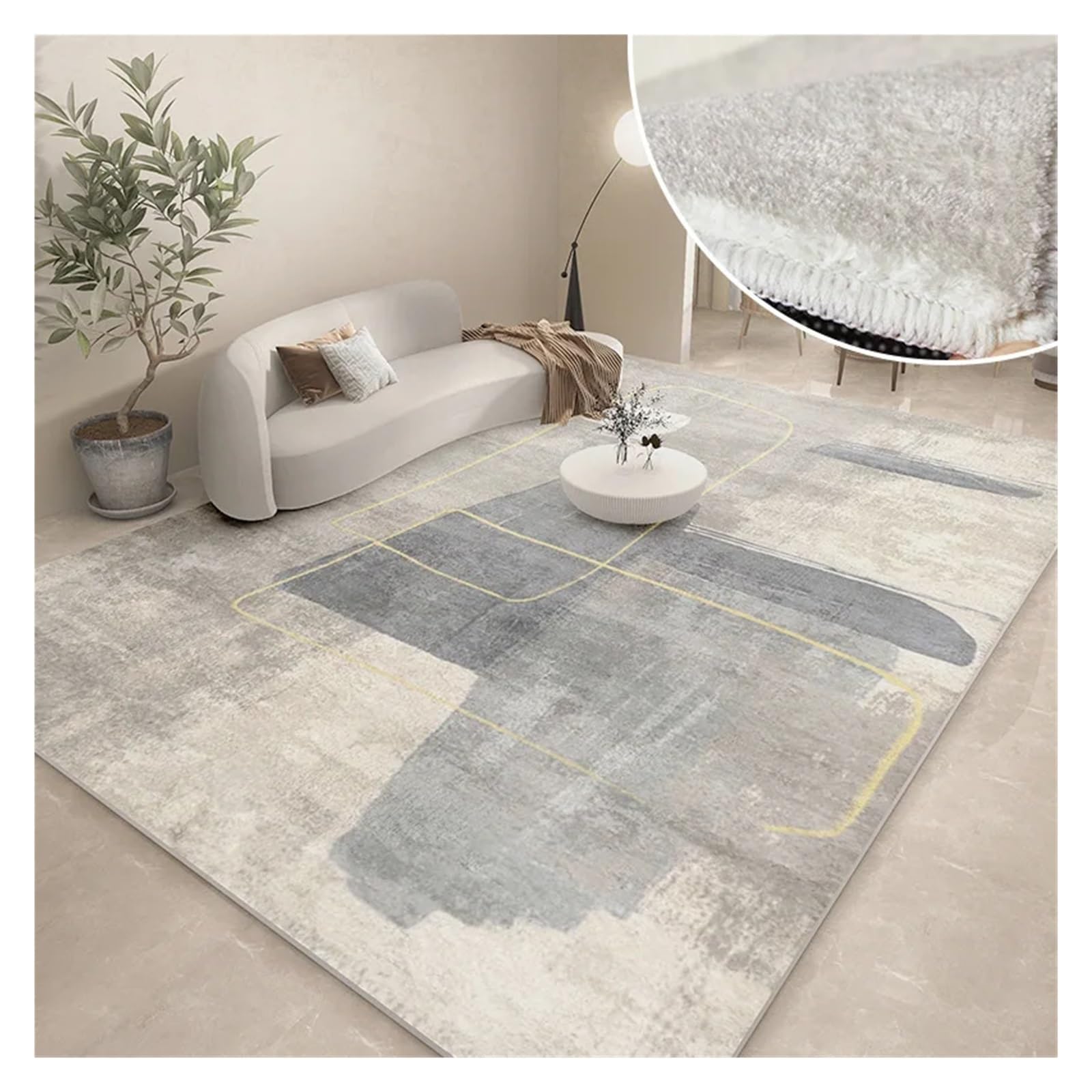 Tapis de sol épais violet grand format lavable et isolant