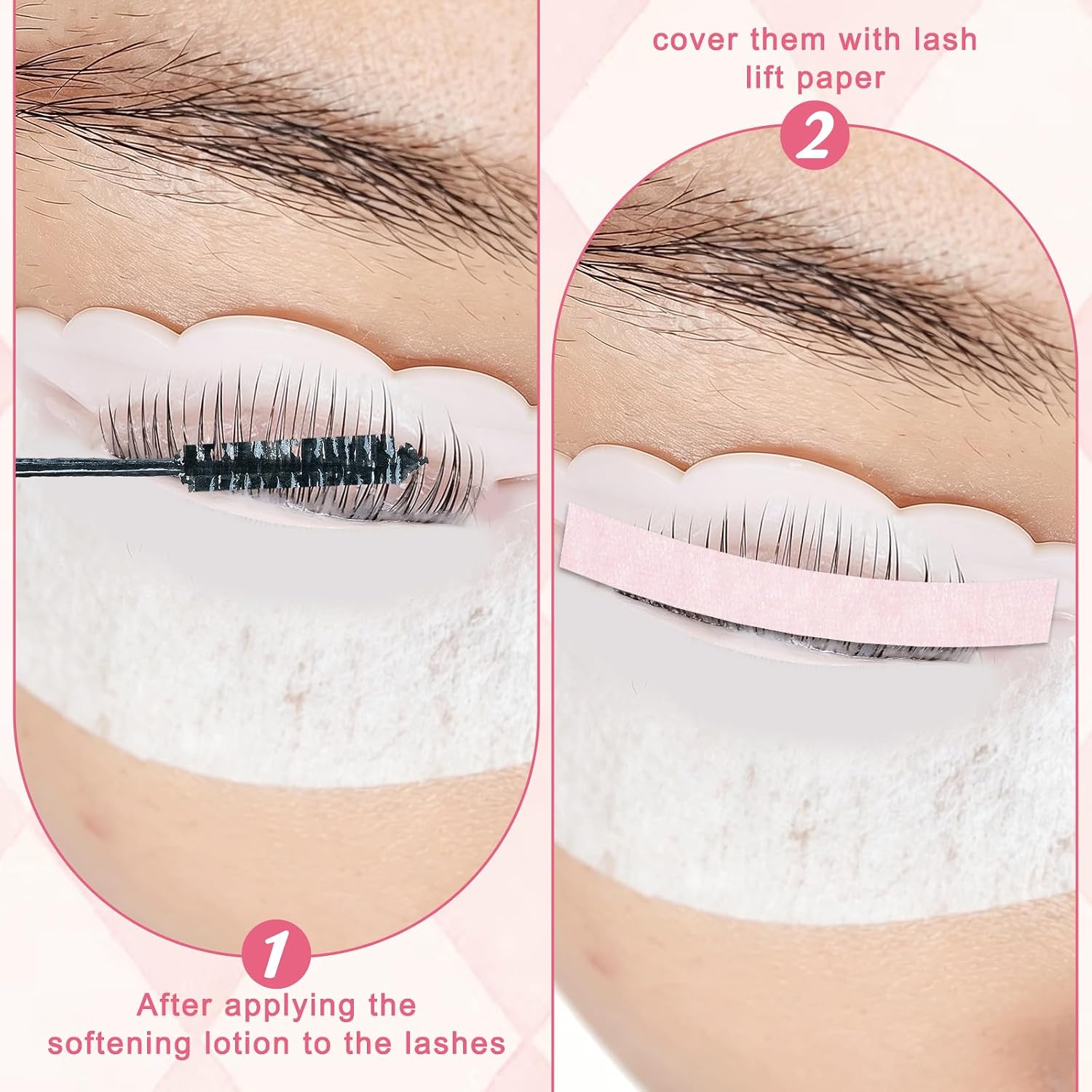 1000 Pcs Lash Perm Paper Lash Lift Papers Strips Eyelash Perm Lifting Pad Covers Disposable Cover Sheets Lamination Protector Preventing Lashes from Popping Out for Beauty Salon Home Use Supplies