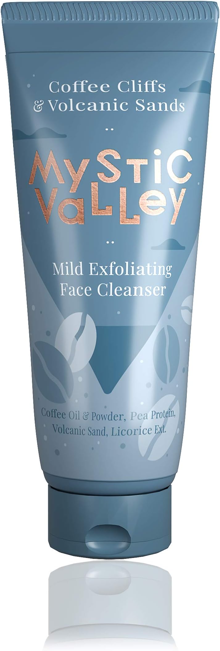 MYSTIC VALLEYCoffee Oil And Volcanic Sand Cream Face Wash, Anti Pollution & Gentle Exfoliating Face Cleanser, 100 ML