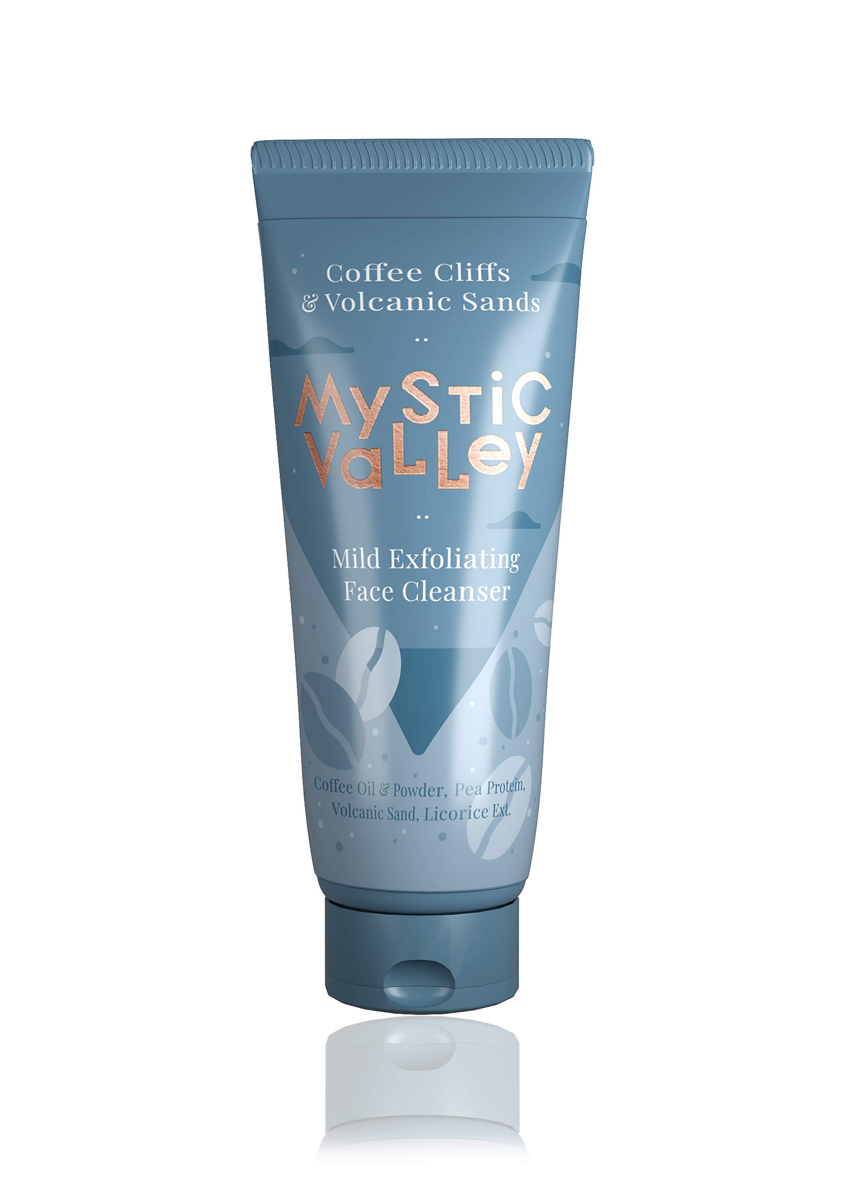 MYSTIC VALLEYCoffee Oil And Volcanic Sand Cream Face Wash, Anti Pollution & Gentle Exfoliating Face Cleanser, 100 ML