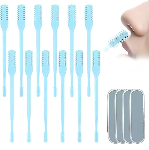 Miniatura 11 de Cortador nasal de pelo nasal giratorio de 360°, cuchillo de doble cara para nariz, cortador manual de vello de nariz, cuchillo portátil para mujeres