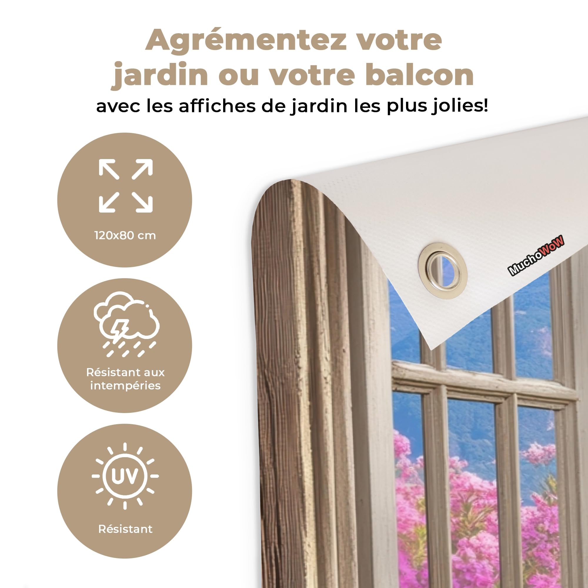 MuchoWow© Décoration Jardin Bâche Décorative Posters Décoratifs Decoration