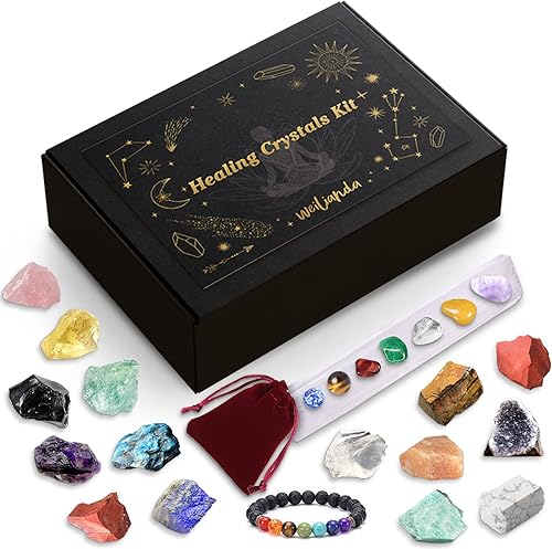 Miniatura 1 de Kit de equilibrio de cristales curativos Weilianda kit de cristales curativos