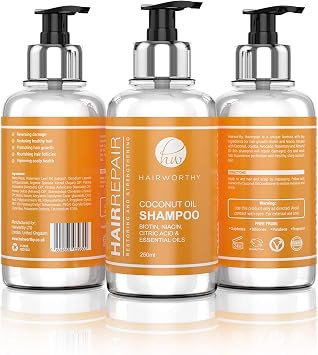 Hairrepair Shampoo and Conditioner combo set with keratin, coconut oil,