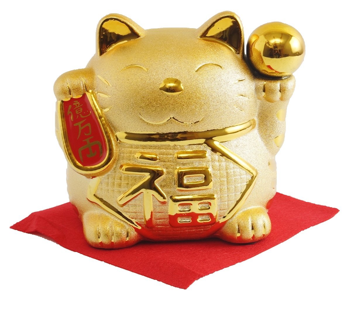 Amazon.co.jp: クラフトマンハウス 金運 招ネコ・金球(大) : Toys & Games