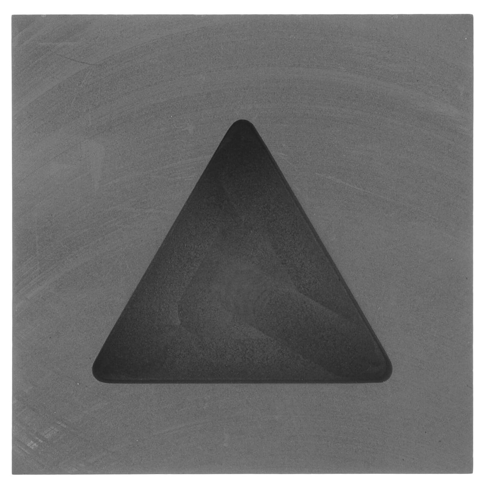 Moule graphite pour fonte or argent creuset triangulaire fusion métal