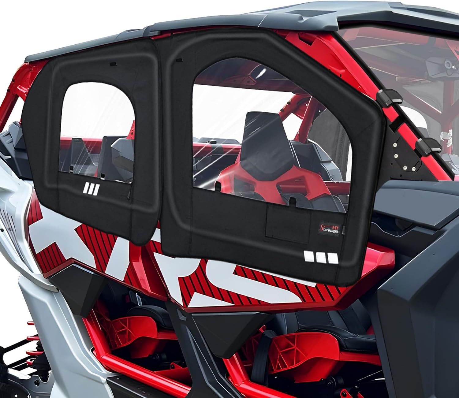 StarknightMT X3 MAX Cab Enclosure with Steel Frame,Upgrade YKK Zipper Door Window Compatible With Can Am 2017-2026 Maverick X3 MAX X Turbo R DS RS RR MR 4-Seater Model,Work with Roof Windshield Mirror