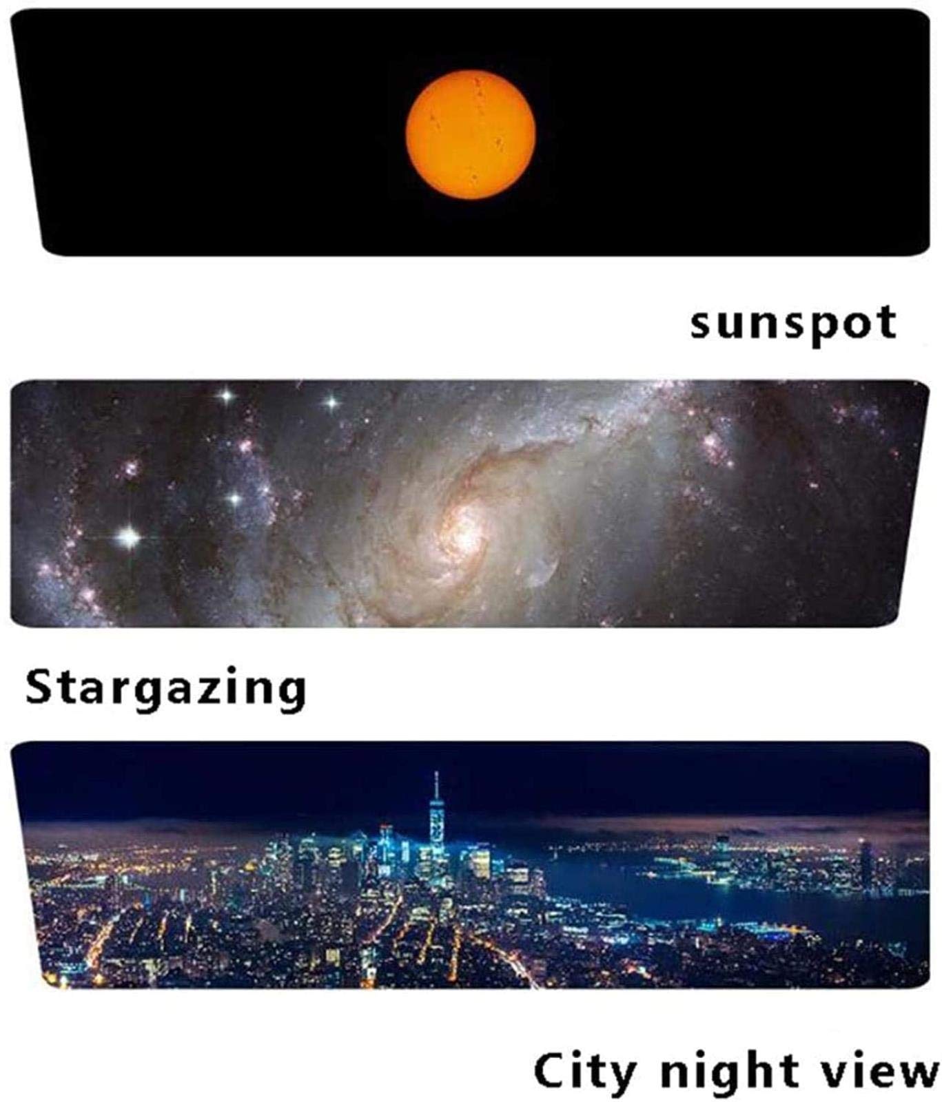 Télescope astronomique réfracteur à Monture AZ Ultra HD, Ouverture de 80 mm, 400 mm, pour débutants - Télescope de Voyage, pour intérieur/extérieur