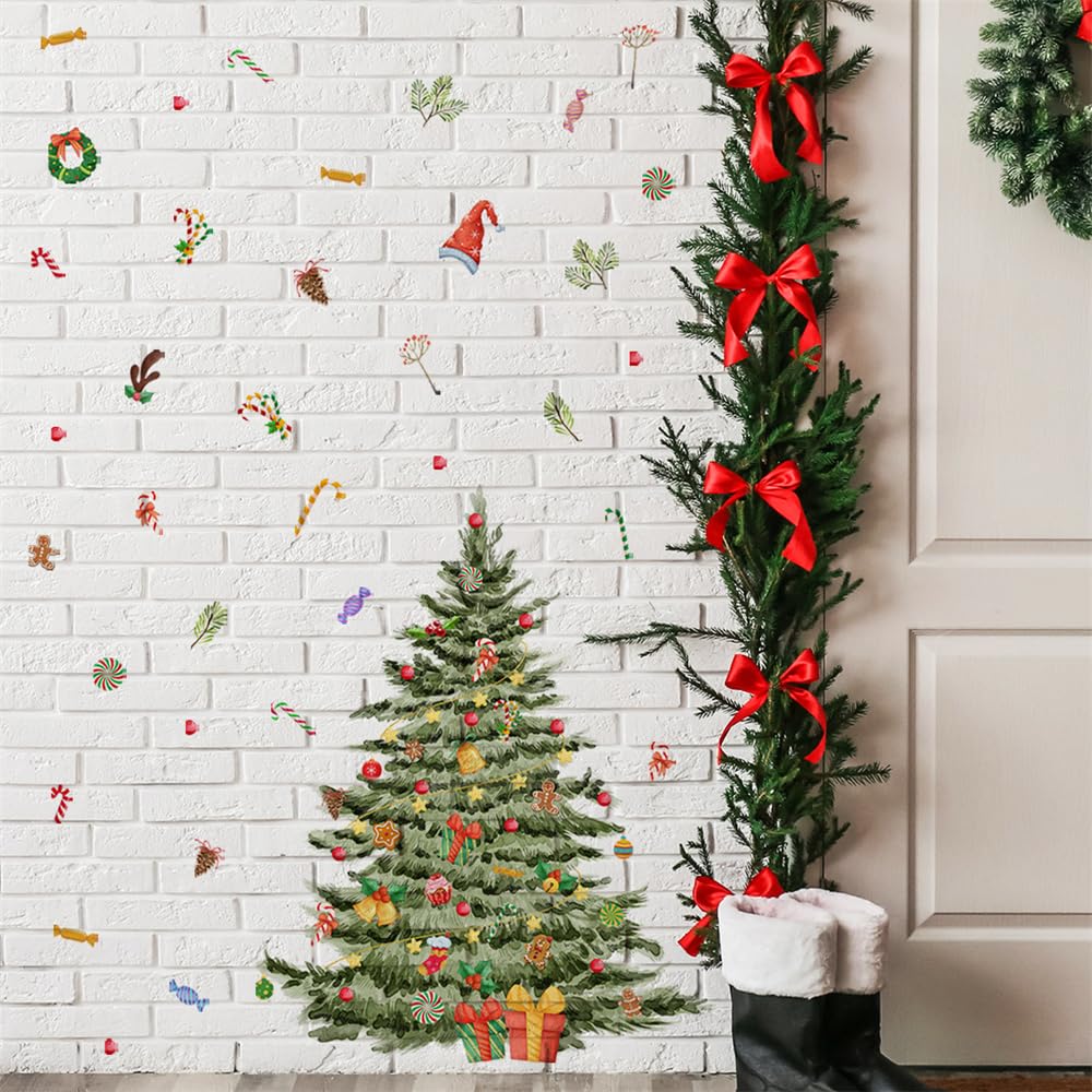 Amazon.co.jp: Condessacity クリスマスツリー シール 大きい ウォール