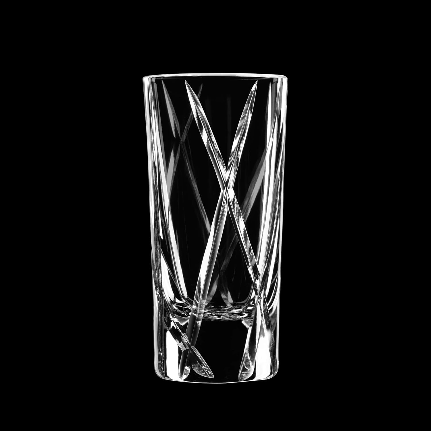Orrefors City Shot Glasses with Heavy Base (Set of 2) - 1.7 Fl. Oz., Asymmetric Design - Crystal, Glassware for Spirits & Shots, Serving Tequila, Vodka, Whiskey, Dishwasher Safe