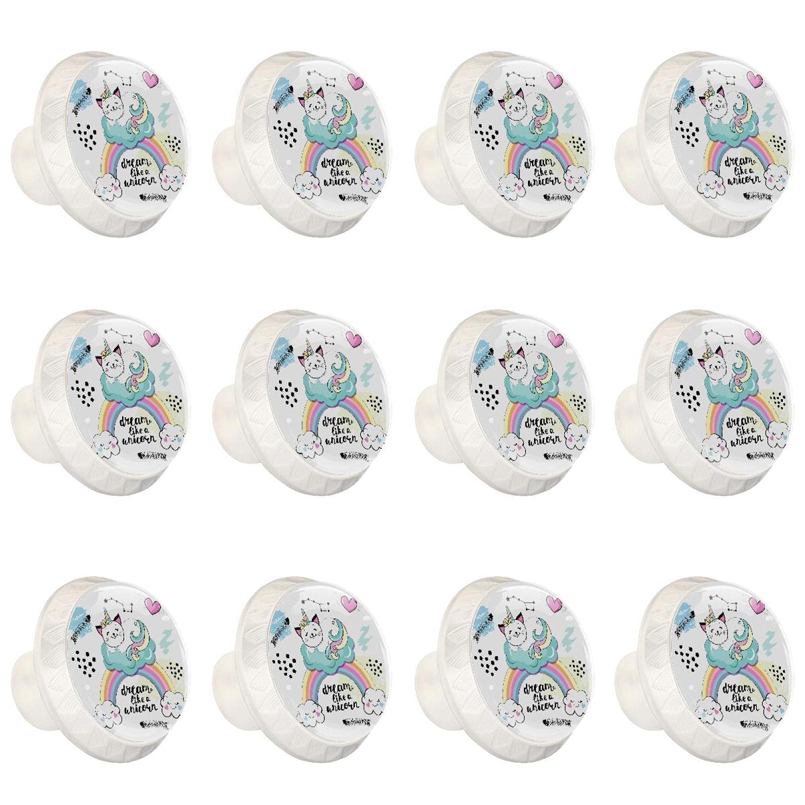 Boutons de meubles lapin pour chambre d'enfant et armoire cocooning x12
