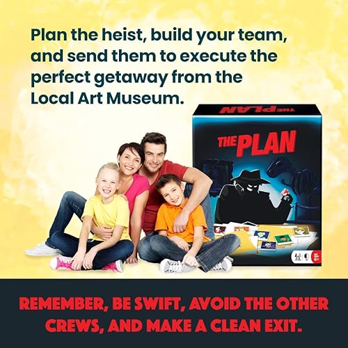 Miniatura 6 de R&R Games The Plan, juego de cartas estratégico, juego de cartas de atraco, juegos familiares para niños y adultos, tiempo de juego rápido