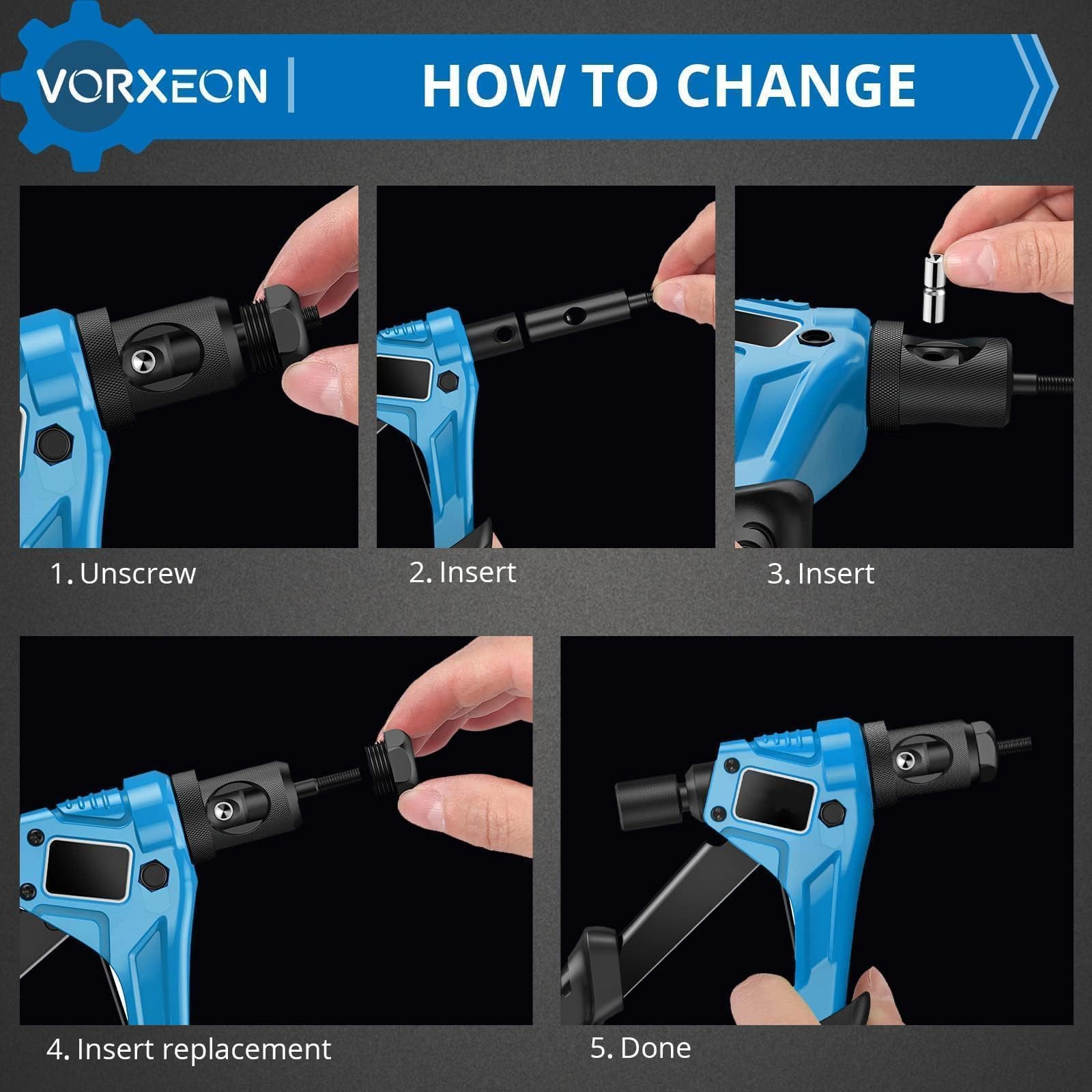 Adattatore Di Prolunga Per Presa Avvatore A Percussione Da 3 Pezzi Convertore Esteso Trapano Elettrico Dado Esagonale Ad Alta Velocà Chiave Quadrata Maschio 1/4 3/8 1/2 - Foto 11