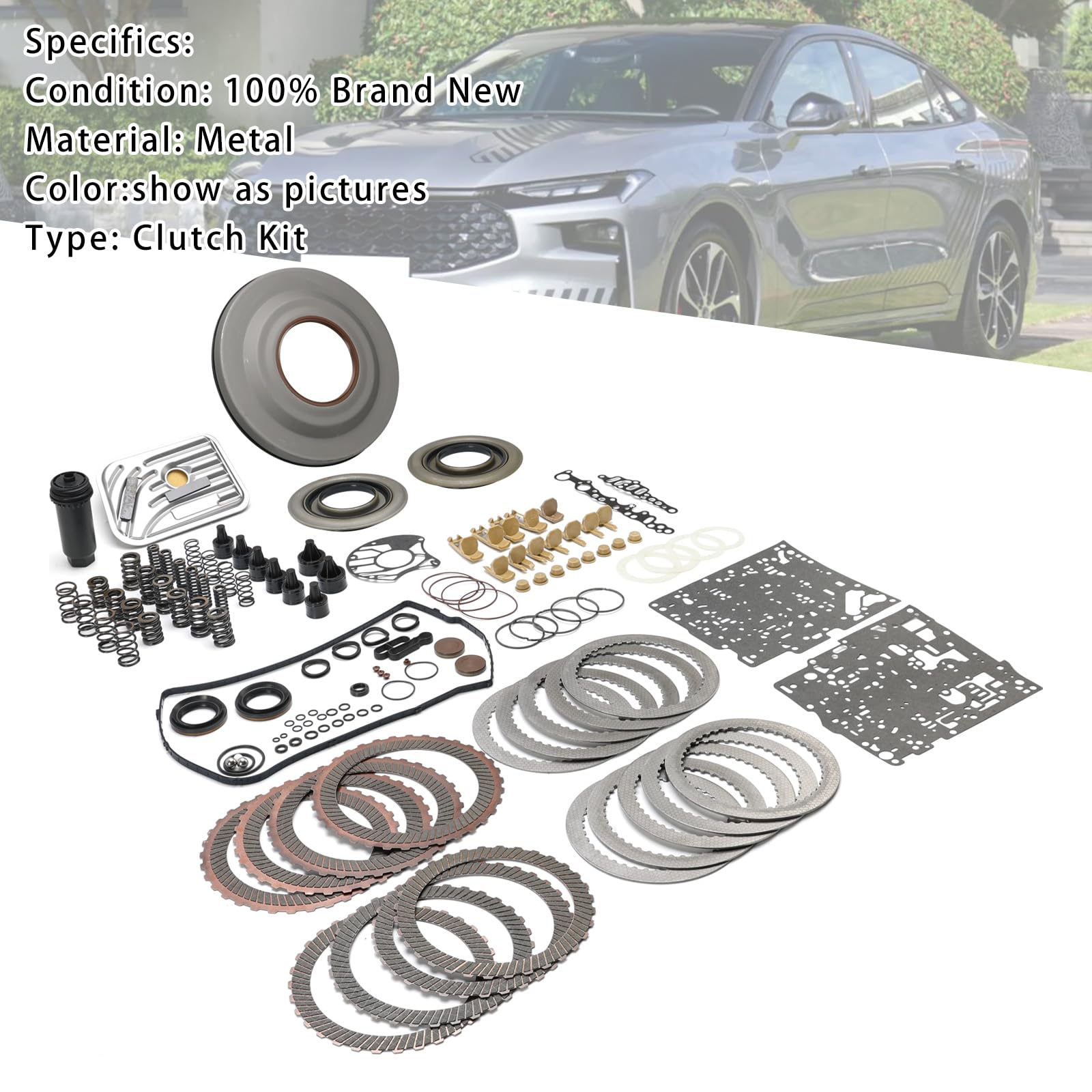 Kit de réparation de Transmission Powershift 6DCT450 MPS6 Super Kit Fit for Volvo Fit for Dodge Clutch Friction/Steel Springs