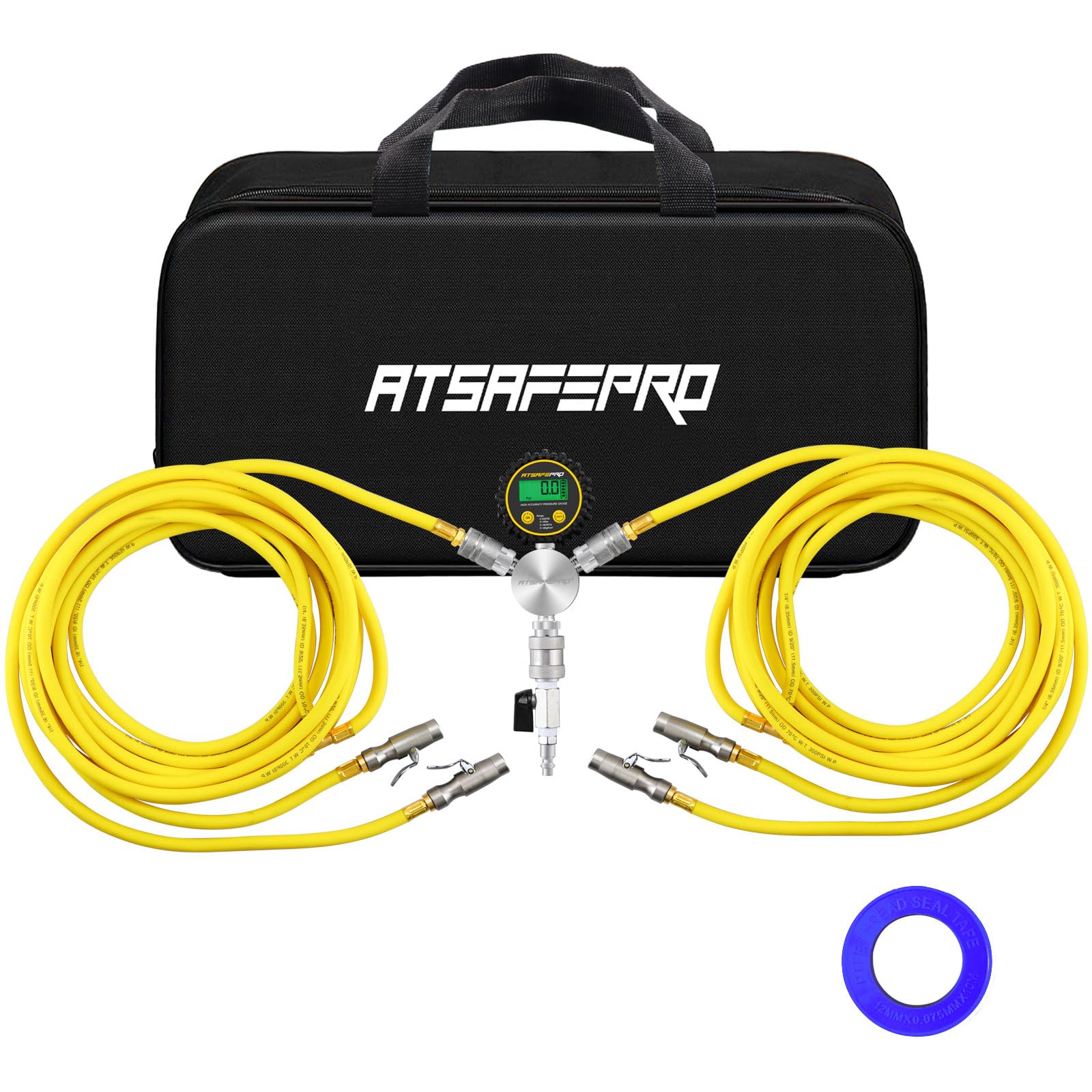 4 Tire Inflation Deflation System, Air Systems Rapid 4-Tire Inflation/Deflation System, Fits Up to 155" Wheelbase, Includes Manifold, Digital Gauge, and Storage Bag